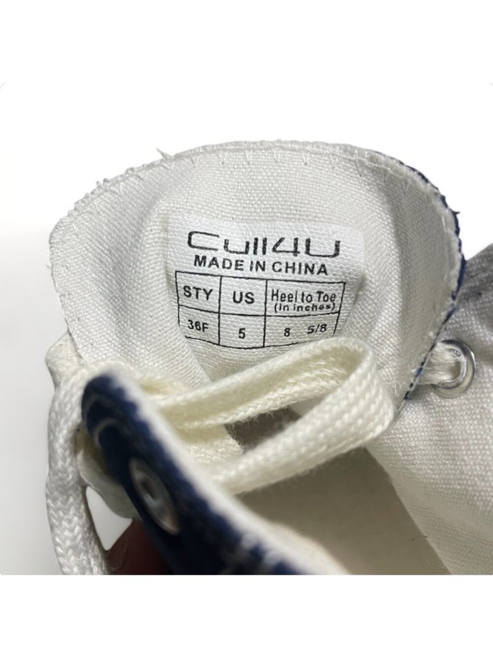 Cull4U Women's Old Times High-Top Sneaker Shoe, Size 5, New - Picture 9 of 10